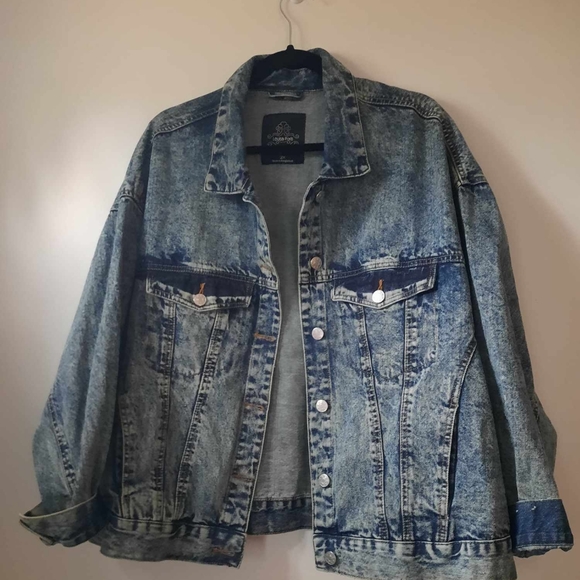 louise paris Jackets & Blazers - Louise Paris 80s Good Vibes Inspired Acid Wash Jacket Women's 2x